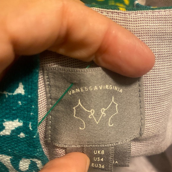 Vanessa Virginia Tropical Anthropologie Dress - Picture 7 of 7